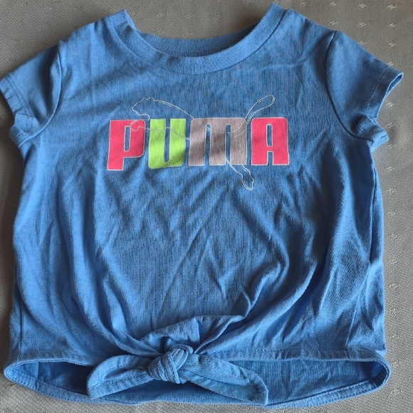 Puma Kids Colorful Logo Blue and Pink Activewear Set - Picture 2 of 9